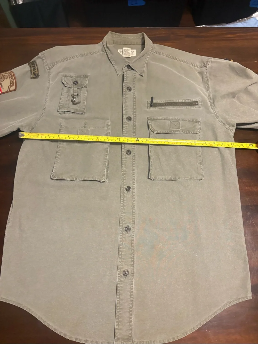 Vintage 1980s Banana Republic Safari & Travel Clothing Co. Utility Shirt Militar